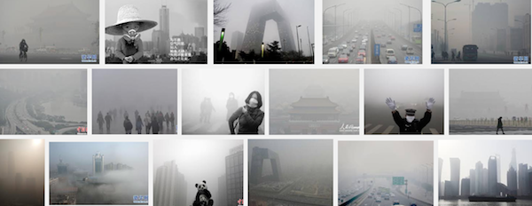 The results of a Google.com image search for 雾霾 (wumai), the Chinese characters for smog.